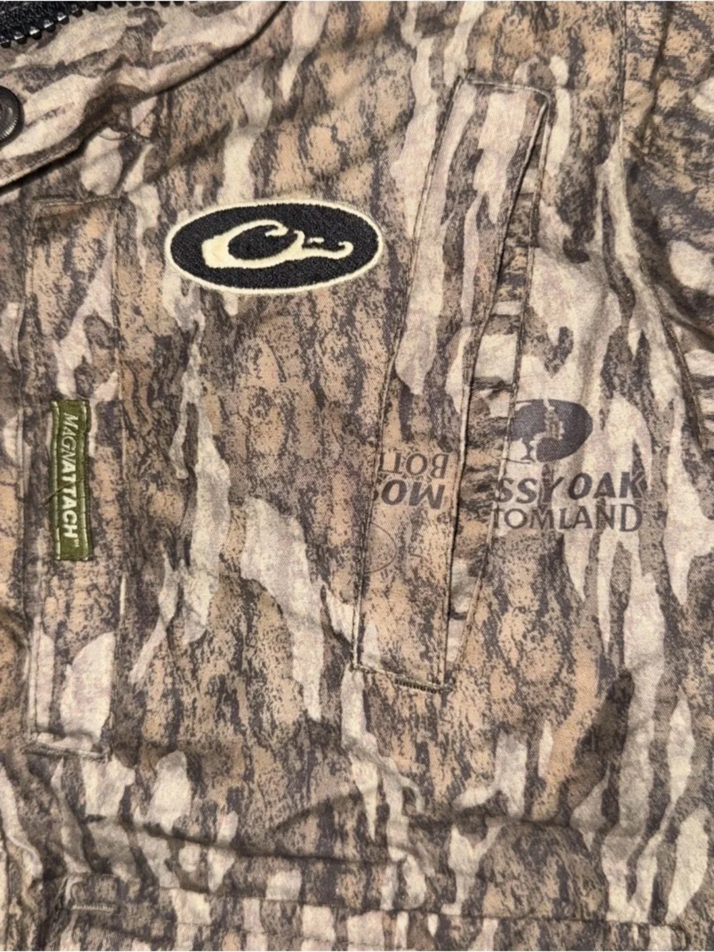 Drake Kids Camo Hooded Jacket - Brown & Green